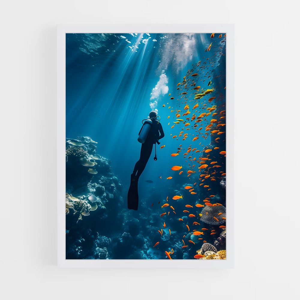 Poster Scuba diving – affiche Plongée sous-marine (vue 3)